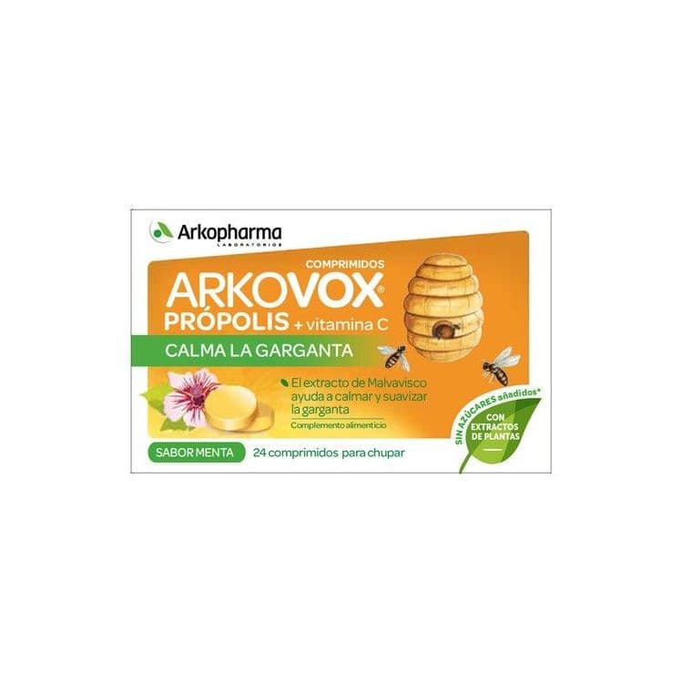 Arkovox Propolis + Vitamina C 20 Comprimidos Sabor Miel y Limon