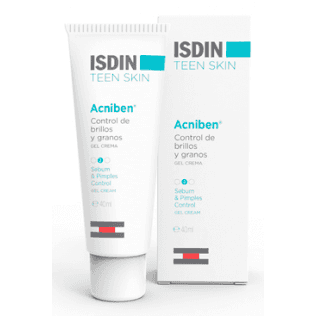 Acniben Control de Brillos y Granos Gel Crema Isdin Teen Skin 1 Envase 40 ML
