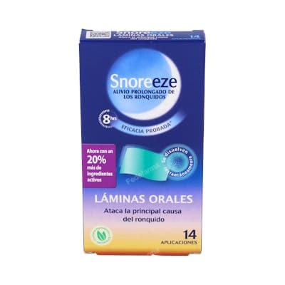 Snoreeze Laminas Orales 14 Unidades