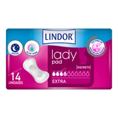 Lindor Lady Pad Extra 4 Gtas 14 Un
