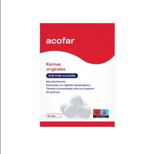 Acofar Compresas Karinas Algodon 20 Unidades