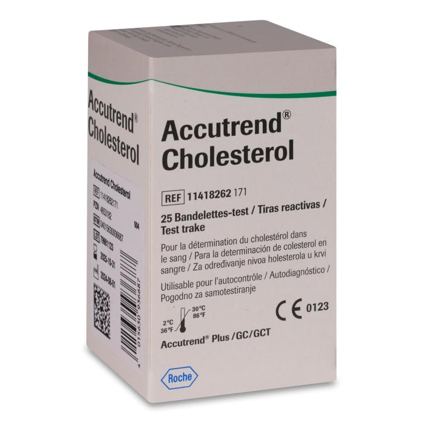 Tiras Reactivas Colesterol Accutrend 25 Unidades