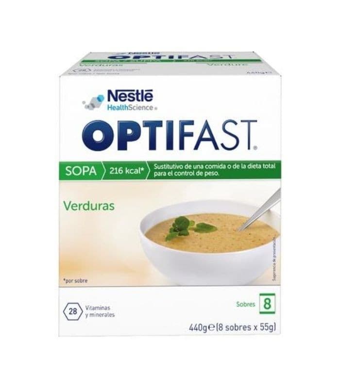 Optifast Sopa Verduras 8 Sobres 55 G