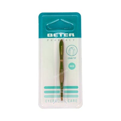 Pinzas Depilar Beter P Cangrejo Dorada 9.3 Cm