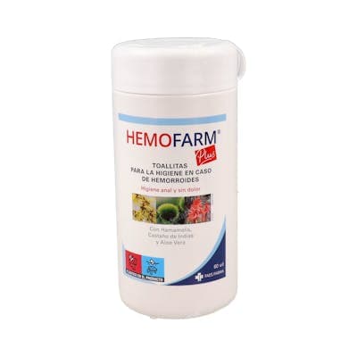 Hemofarm Plus 60 Toallitas Bot
