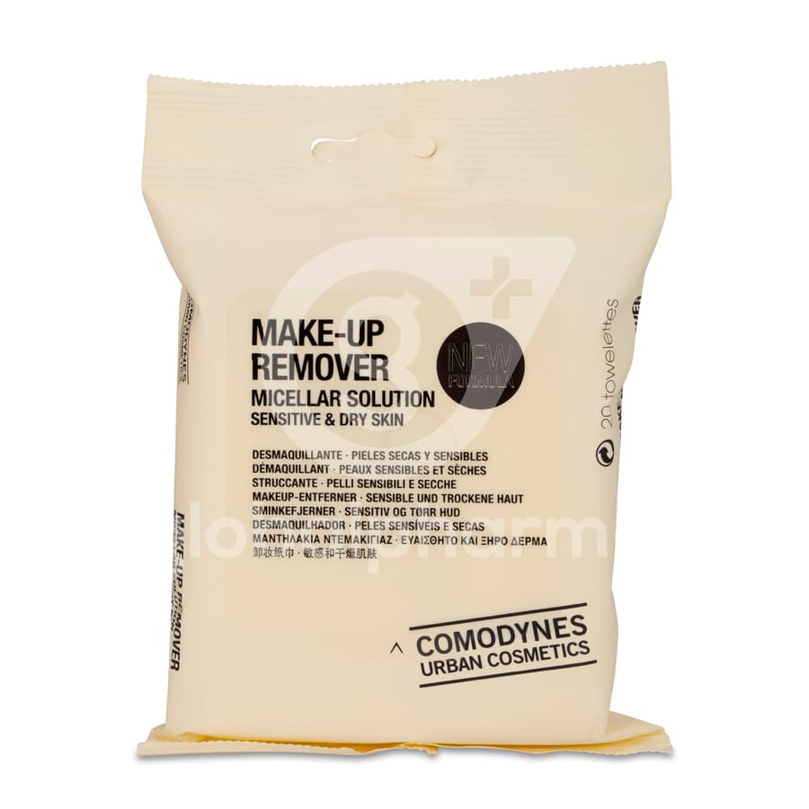 Comodynes Dry Skin 20 Toallitas Desmaquillante Micellar