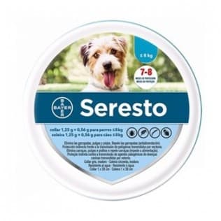 Seresto 1,25/0,56 G 1 Collar para Perros </= 8 KG 38 Cm