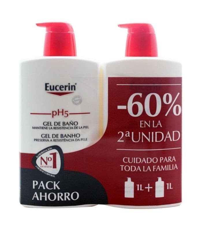 Eucerin Pack Gel+gel 1000 ML 60% 2u