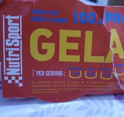 Nutrisport Gelamin Cero Fresa 2 Tarrinas