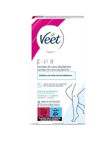 Veet Cera Fria P Sensible 20u Bandas