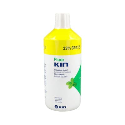 Fluorkin Anticaries Enjuague Bucal Diario 1 Frasco 750 ML + 250 ML Sabor Menta