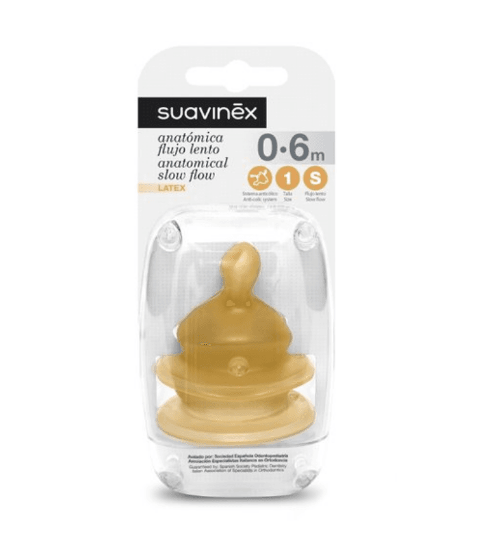 Tetina Latex Anatomica Suavinex Talla 1s 2 Unidades