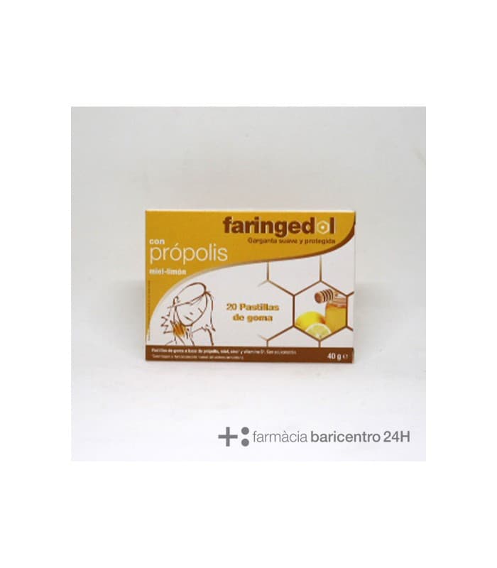 Faringedol Pastillas de Goma 20 Envases 20 G Sabor Miel Limon