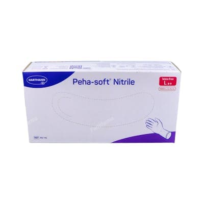 Guantes de Nitrilo Desechables Peha-soft Nitrile 100 Unidades Talla Grande