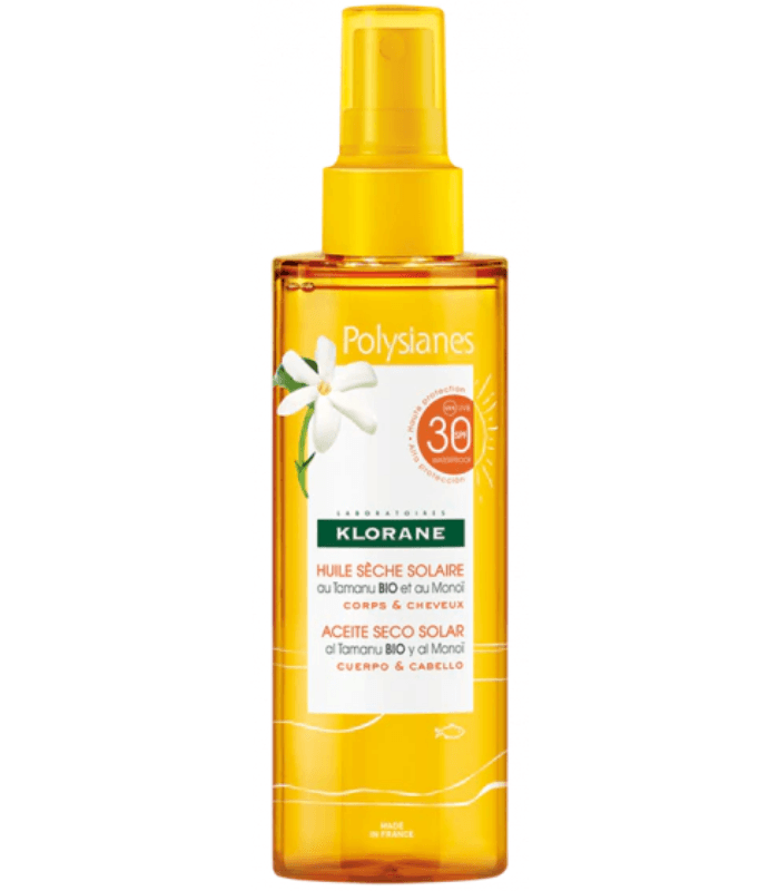 Polysianes SPF 6 Aceite Seco Klorane Proteccion Baja 1 Envase 150 ML