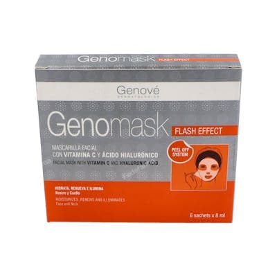 Genomask Mascarilla Vitamina C y Acido Hialuronico 6 Sachet 8 ML