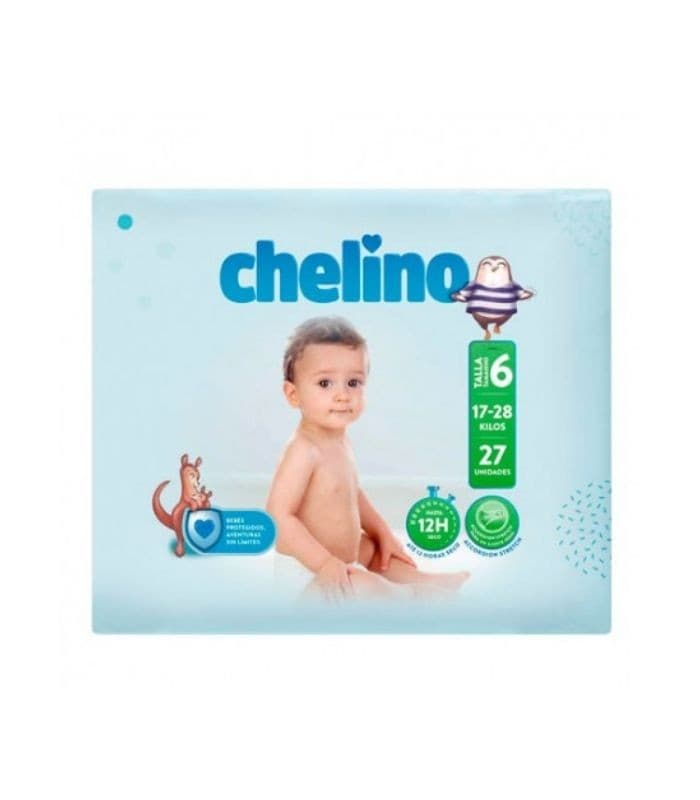 Pañal Infantil Chelino Talla 6 17 - 28 KG 27 Pañales
