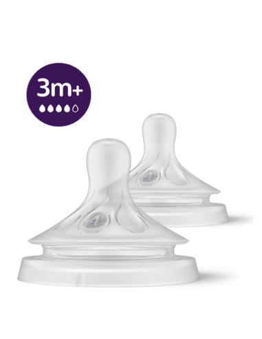 Tetina Natural Flujo Rapido Avent Philips Recien Nacido + 0 Meses