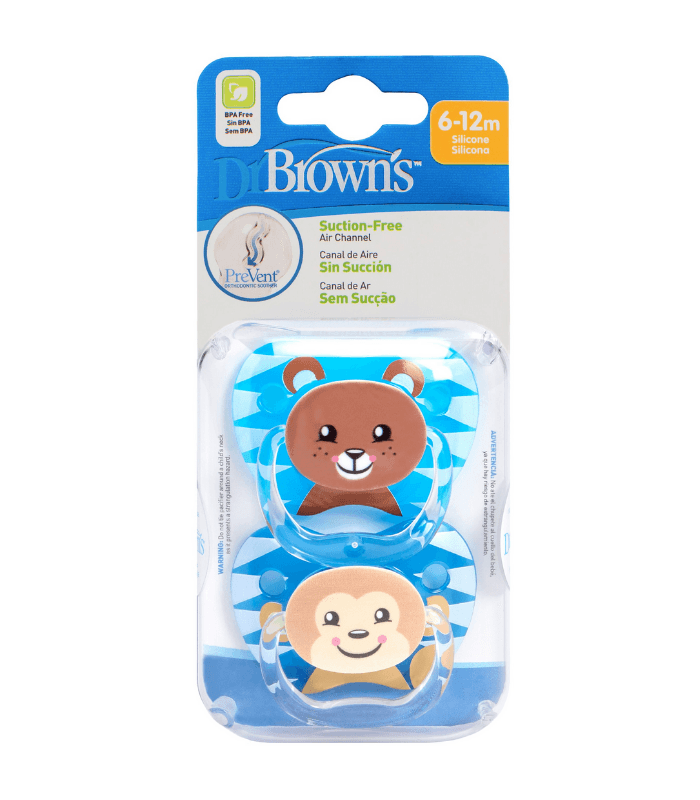 Chupete Silicona Dr Brown´s Prevent Dibujos 6 - 18 Meses 2 Unidades