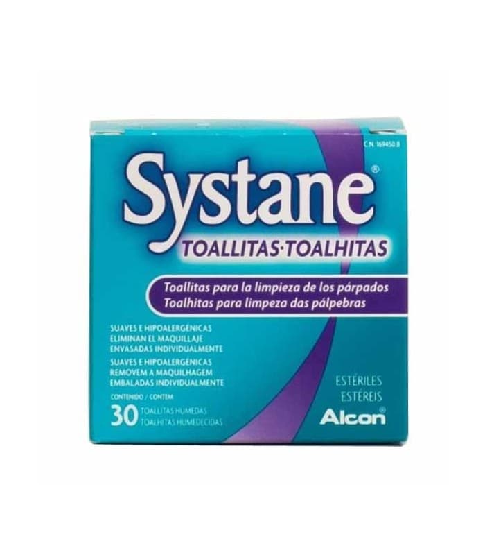 Systane Toallitas Humedas Esteriles Limpieza Parpebral 30 Toallitas