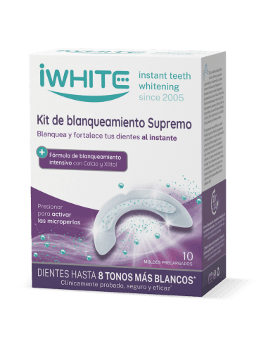 Iwhite Kit de Blanqueamiento Supremo Instant 2 10 Moldes Precargados