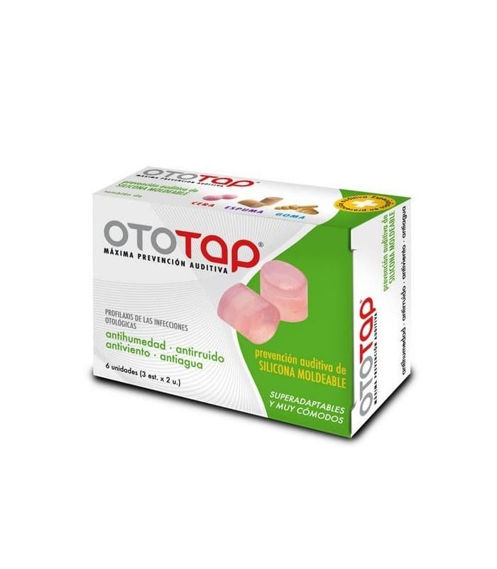 Tapones Oidos Silicona Ototap 6 Unidades