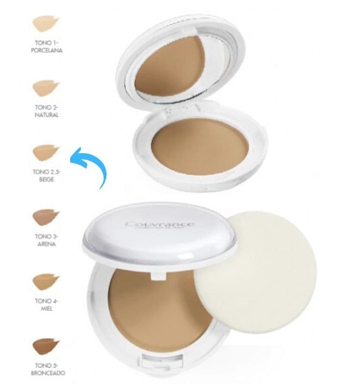 Avene Couvrance Crema de Rostro Compacta SPF 30 9.5 G Mate Beige