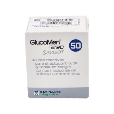Tiras Reactivas Glucemia Glucomen Areo Sensor 50 Tiras Reactivas