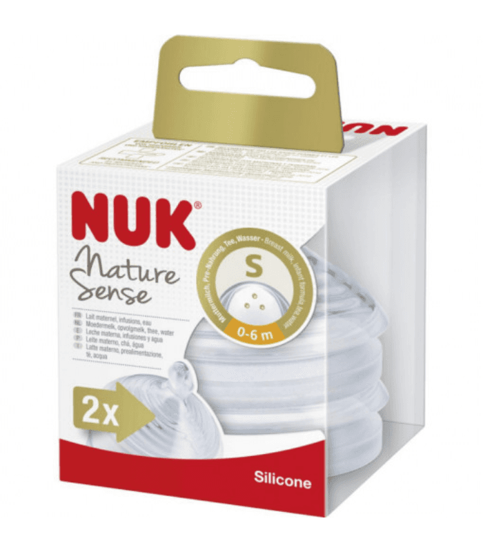 Tetina Silicona Anticolico Nuk Nature Sense Talla 1 S 2 Unidades