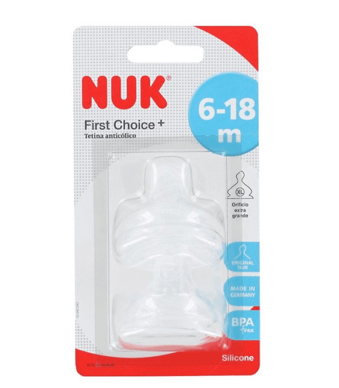 Tetina Silicona Anticolico Nuk Nature Sense Talla 2 S 2 Unidades