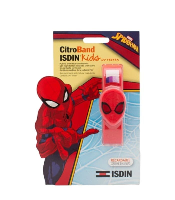Citroband Isdin Kids + UV Tester Pulsera Edicion Especial Spiderman C/ 2 Recarga