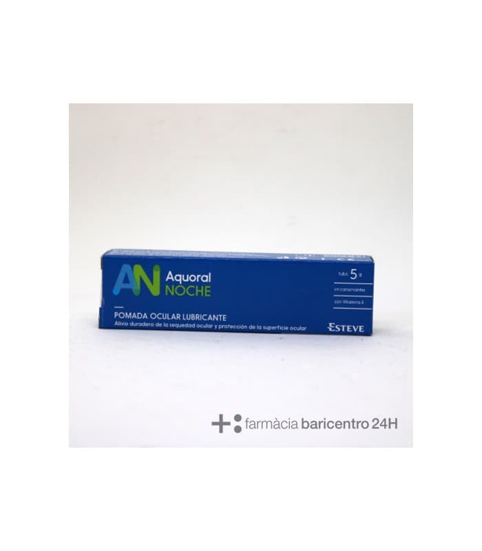 Aquoral Noche Pomada Ocular Lubricante Esteril 1 Tubo 5 G