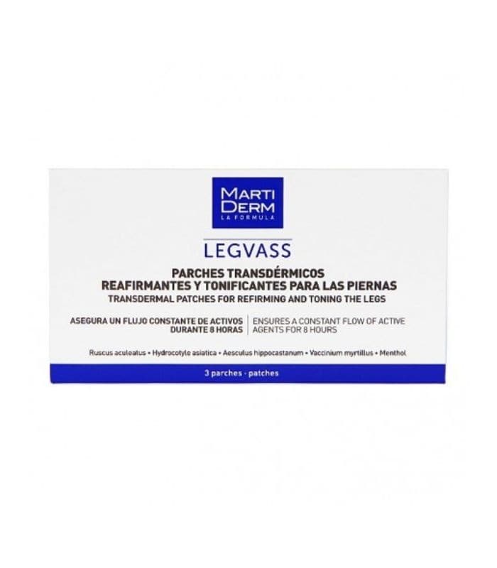 Martiderm Legvass Parches Transdermicos Reafirmantes y Tonificantes para Piernas 3 Parches
