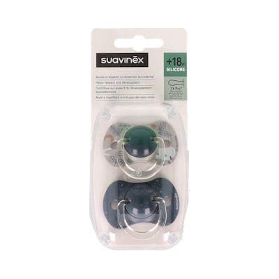 Chupete Silicona Fisiologico Suavinex Fusion 4 - 18 Meses 2 Unidades