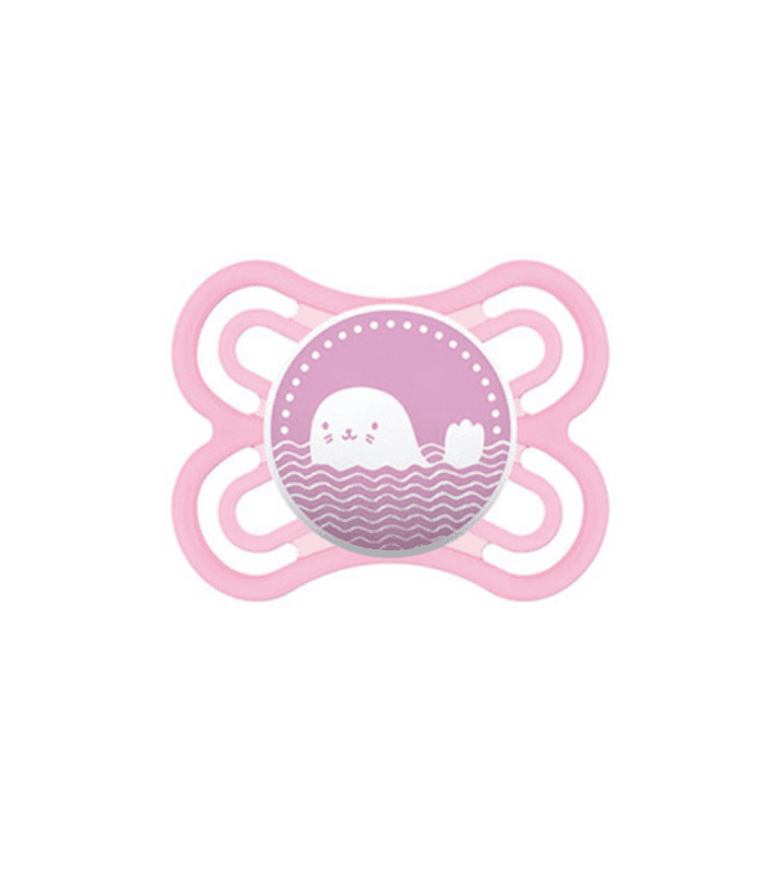 Chupete Silicona Simetrica Mam Perfect 0+ Meses 1 Unidad Color Rosa