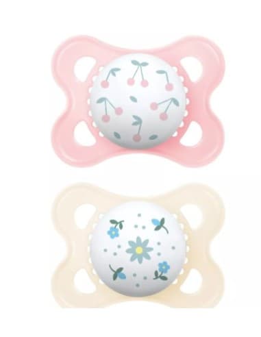 Chupete Silicona Fisiologico Mam Original 0 - 6 Meses 2 Unidades Color Rosa