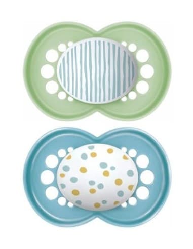 Chupete Silicona Fisiologico Mam Original + 6 Meses N Pack Doble