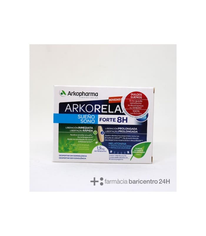 Arkorelax Sueño Forte 8h 30 Comprimidos Bicapa