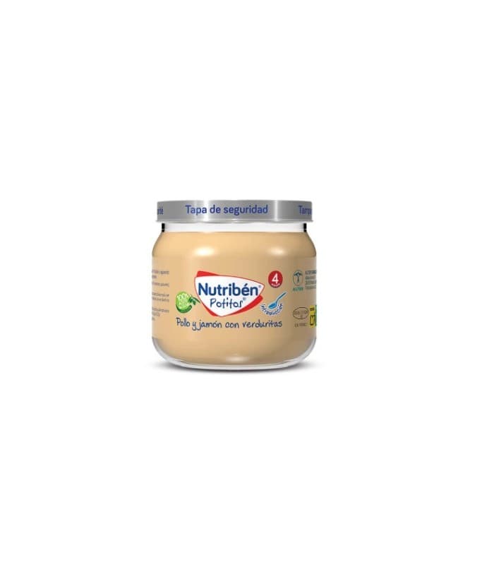 Nutriben Potito Inicio a la Carne Pollo con Guisantes y Zanahorias 1 Envase 120 G