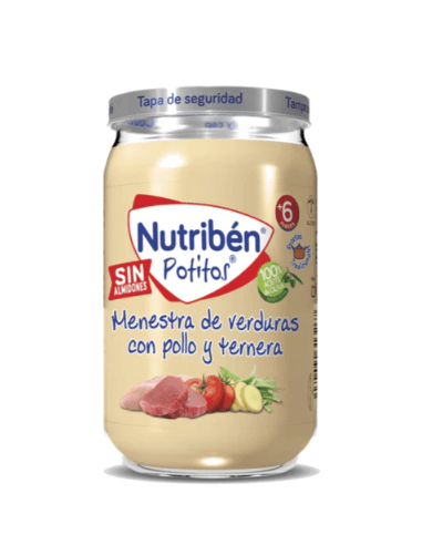 Nutriben Pollo y Ternera con Judias Verdes 1 Potito 235 G