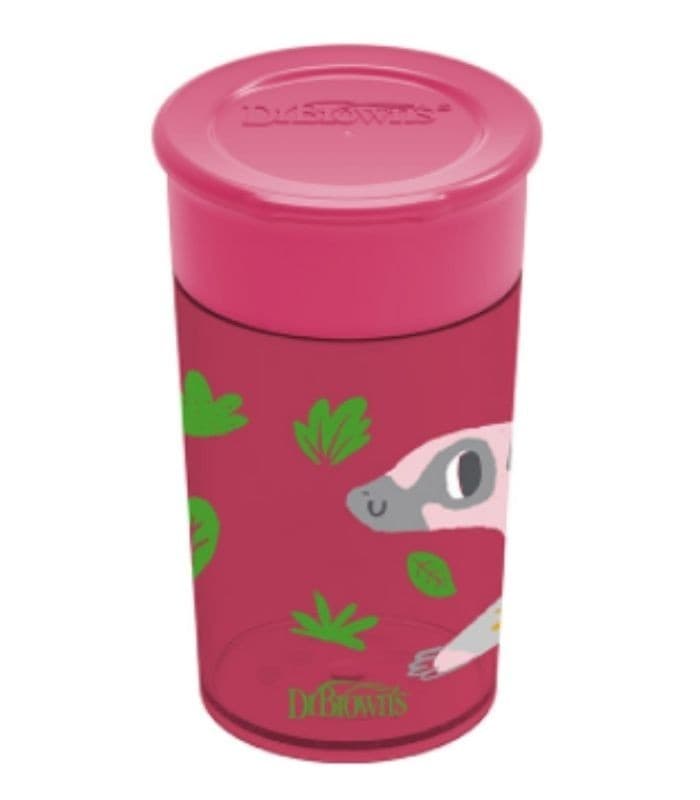 Vaso 360º sin Boquilla Dr Brown´s Rosa 200 ML