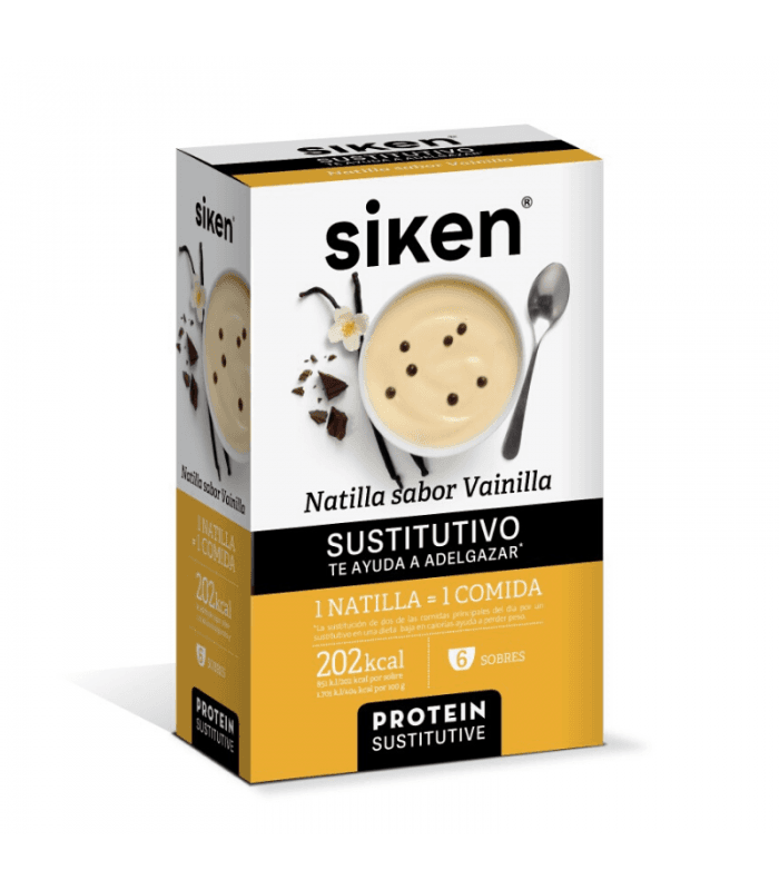 Siken Protein Sustitutive Natilla 6 Sobres Sabor Vainilla