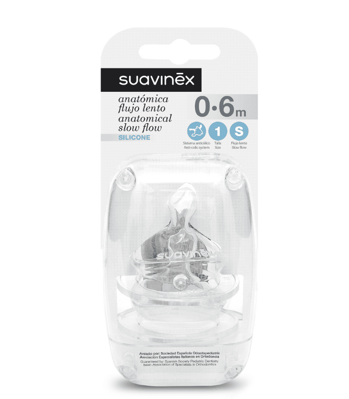 Tetina Silicona Anatomica Suavinex Talla 1 S 2 Unidades