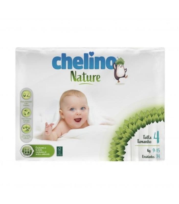 Pañal Infantil Chelino Nature Talla 4 34 Unidades