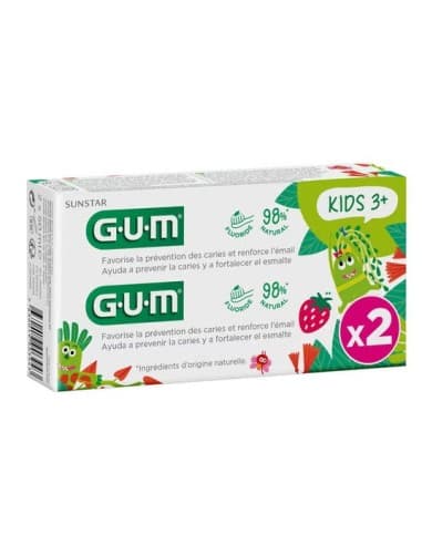 Gum Kids Gel Dentifrico 2 Envases 75 ML Duopack