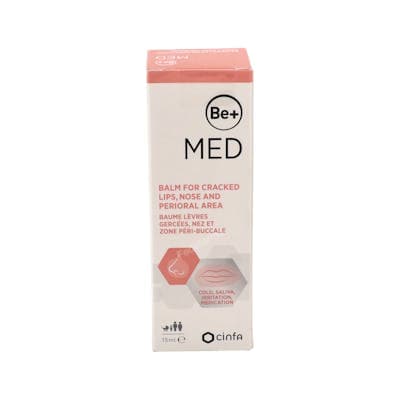 Be+ Med Balsamo Labios Agrietados Nariz y Zona Peribucal 1 Tubo 15 ML