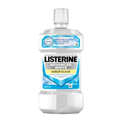Listerine Advanced White 1 Envase 500 ML Sabor Suave
