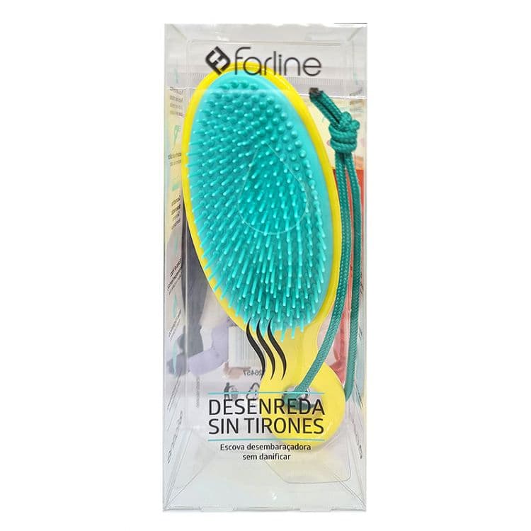 Cepillo de Pelo Farline 1 Unidad Color Amarillo