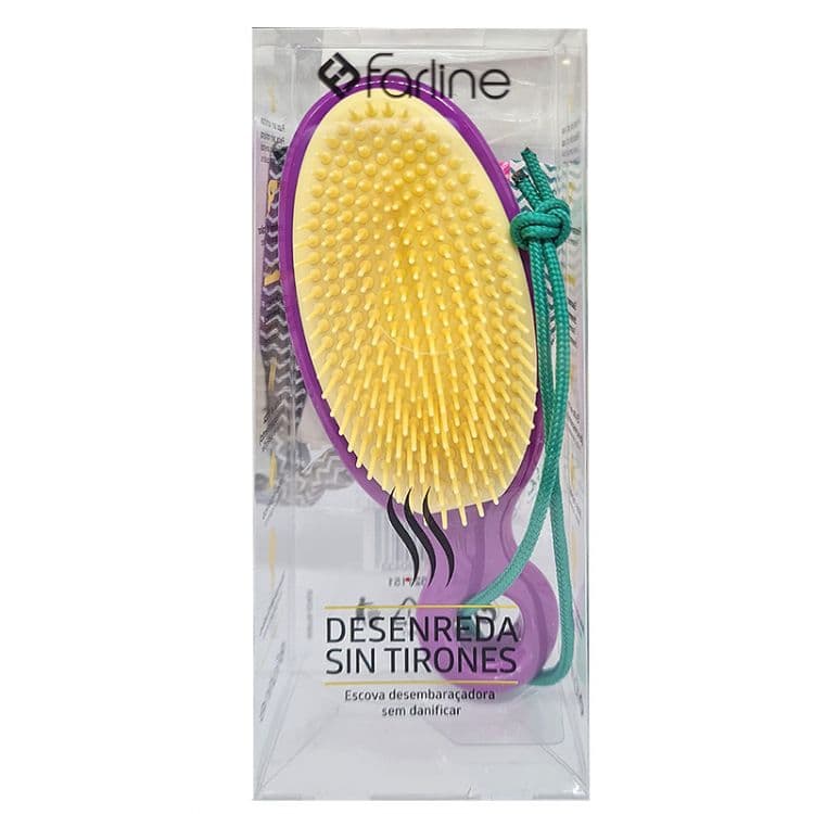 Cepillo de Pelo Farline 1 Unidad Color Morado