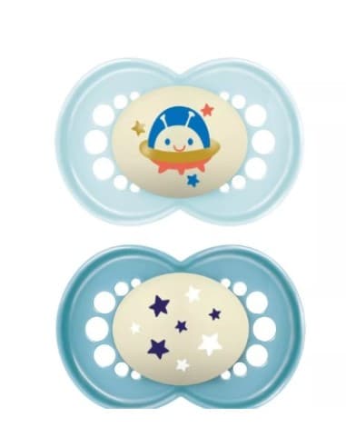 Chupete Silicona Fisiologico Mam Perfect + 6 Meses Matt a Pack Doble
